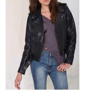 Nasty Gal - Neuw Berlin Leather Moto Jacket